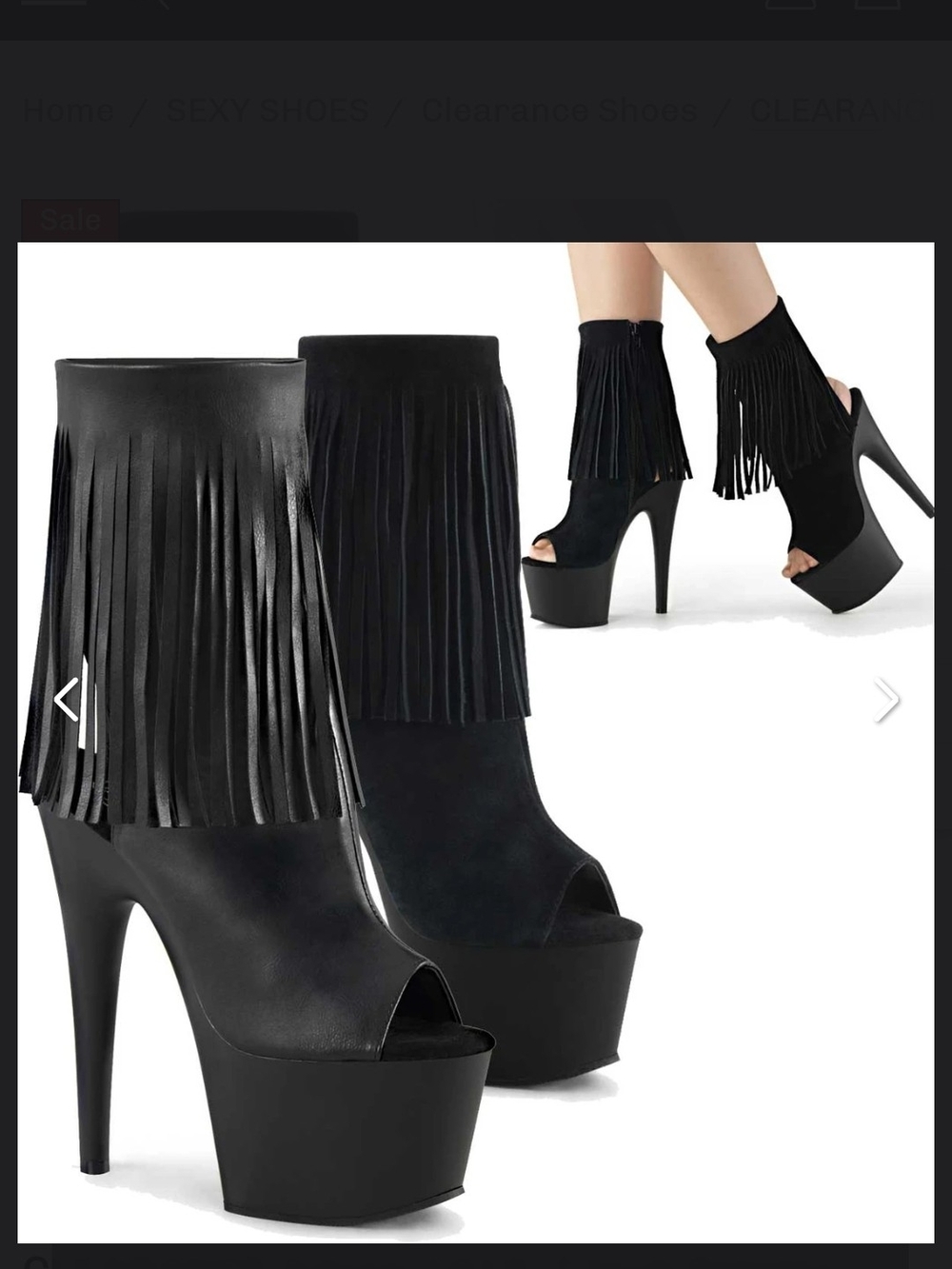 Pleaser 7"  Adore-1019 Women's Size 10 Pole Dancing Heels